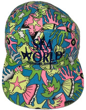 ☆ Vintage 90s ☆ Sea World Gold Coast Cap | Tropical Beach Colourful