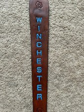 “WINCHESTER” Custom Leather Rifle Sling Hand Tooled And Made in the USA 🇺🇸