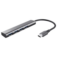 Hub Trust 24948 Halyx USB C Gris