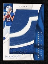 2017 Panini Immaculate Logos /12 Nathan Peterman #IM-NP Patch nd3