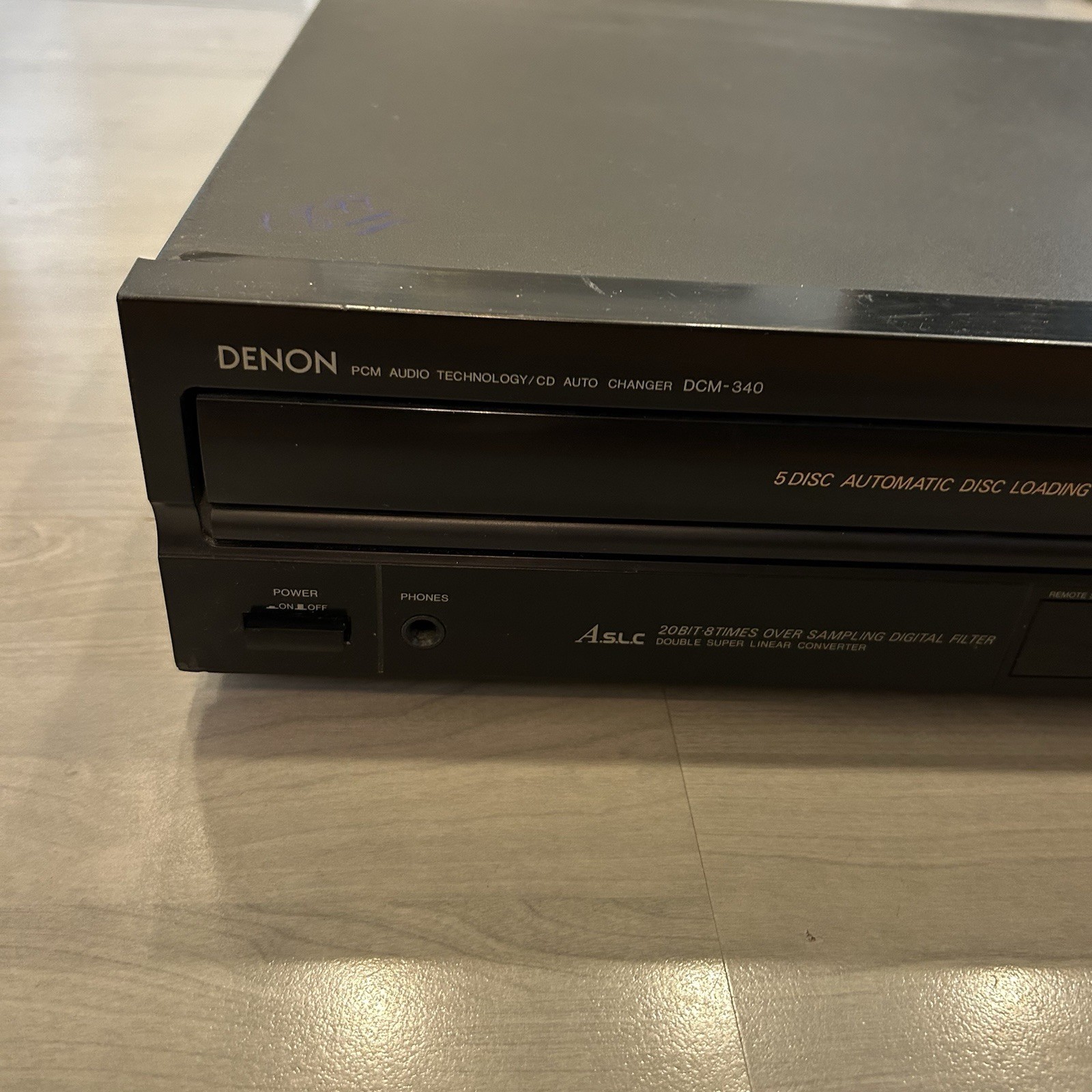Denon DCM-340 CD Changer - No Remote - Tested and Working