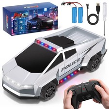 1:22 Scale Remote Control Car, All Terrain RC Police Car Toys with 2.4 GHz Remot