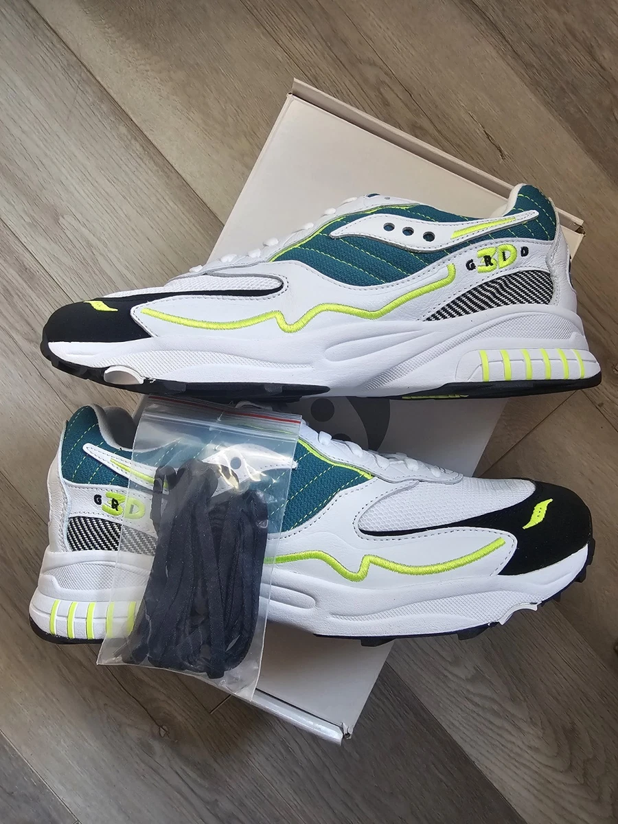Saucony 3D Grid Hurricane White Green for sale | eBay