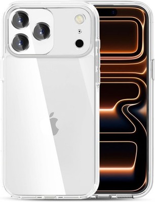 Transparent Case For iPhone 17 Pro Max Clear Hard Cover+Glass Screen Protector