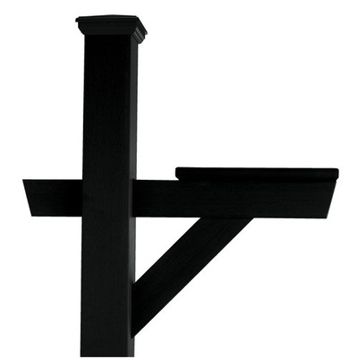 Highwood AD-MLBX1-BKE Hazelton Mailbox Post, Black