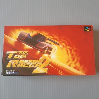 TOP RACER 2 Nintendo Super Famicom Japan Import Kostenloser Versand FedEx DHL...