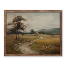 ZEARPT Vintage Countryside Landscape Art Print, Unframed 8x10 inches, Living ...
