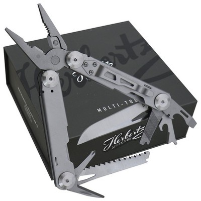 Herbertz Selektion Multitool Edelstahl Griffe 12 Funktionen mit Nylon-Etui