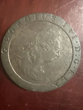 United Kingdom George III 1797 Copper Twopence Coin Cartwheel Two Penny