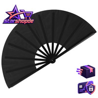 Faltbarer Handventilator 13 Zoll Nylon-Stoff Chinesischer Kung Fu Tai Chi