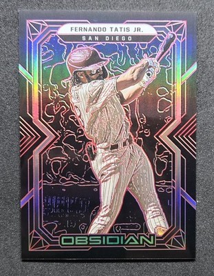 Fernando Tatis Jr 2022 Panini Obsidian Electric Etch Red 23/25 #52 PADRES JERSEY
