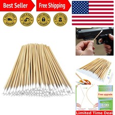 Durable and Gentle 200 PCS Long Wooden Cotton Swabs for Precise Application