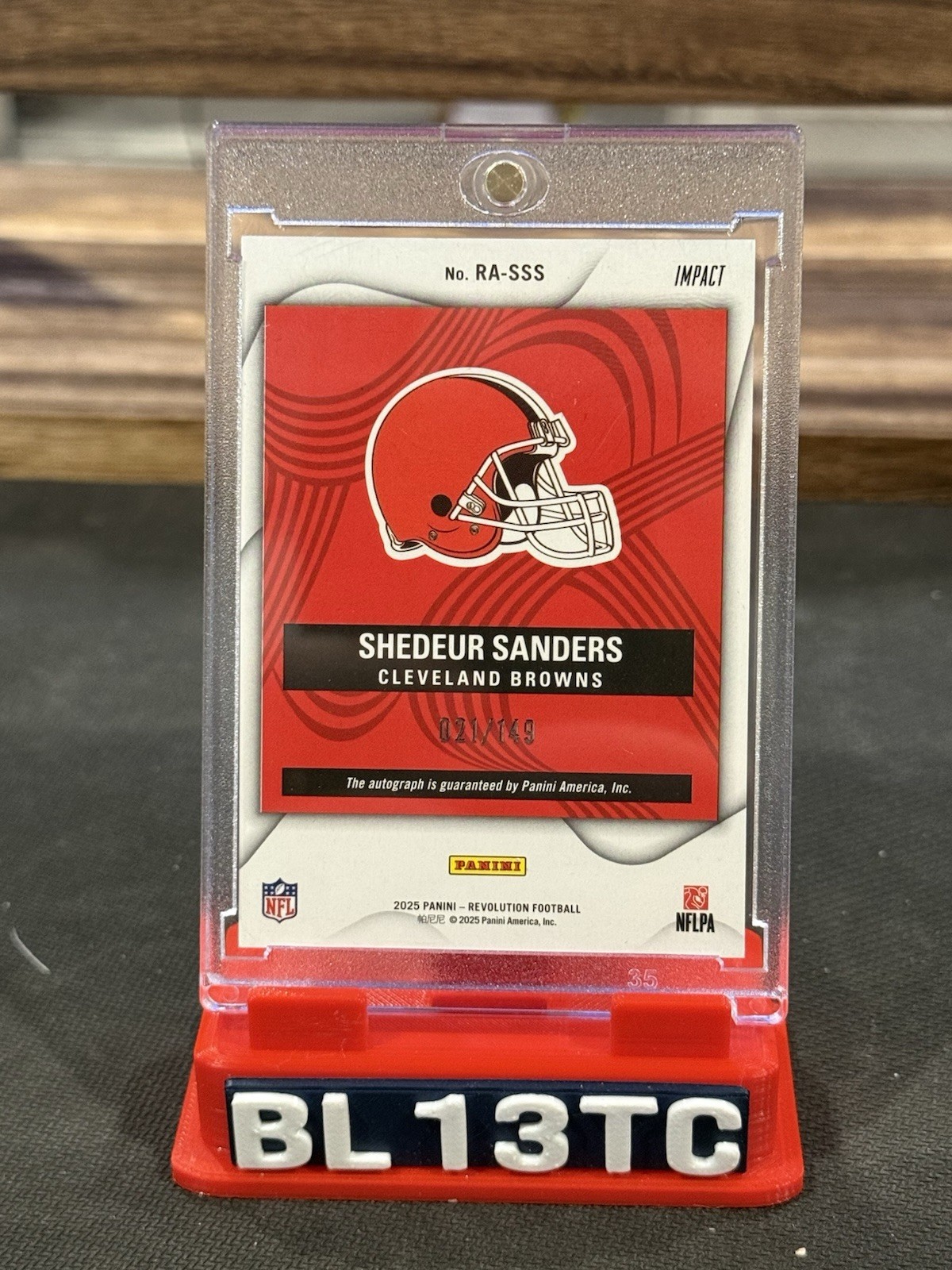 2025 Panini Revolution Shedeur Sanders RC #RA-SSS Rookie Auto Impact /149 SP