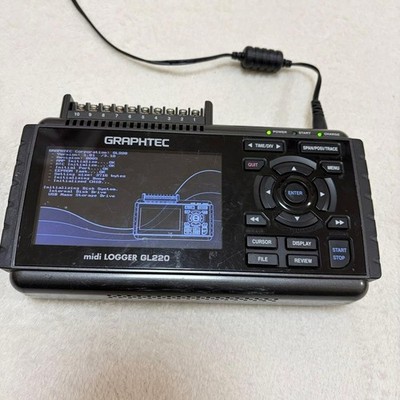 Graphtec GL220 midi Data Logger 10-Channel Portable Recorder Used from Japan