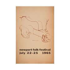 Newport Folk Festival 1965 Bob Dylan Poster 24x36 Unframed Vintage