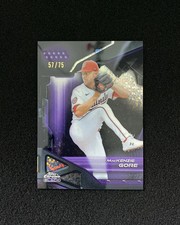 2025 Topps Chrome Black Purple Mini Diamond #171 MacKenzie Gore 57/75 QI95