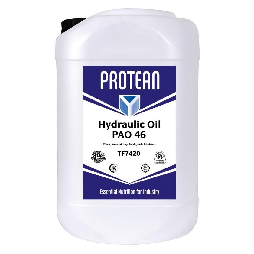 TF7420 Hydraulic Oil PAO 46 Food Safe 20 Litre - Brand PROTEAN
