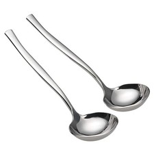 Idotry 2-Piece Stainless Steel Gravy Soup Spoon, Ladle Soup, Small...