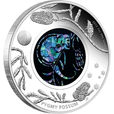 Australian Opal Series THE PYGMY POSSUM 2013 1OZ SILVER PROOF COIN