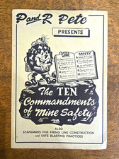 P&R Pete  Reading Anthracite The Ten Commandments Mine Safety Booklet 1949
