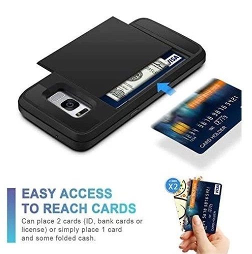 Card Slider Phone Case for Samsung Galaxy S7 - Phone Wallet - Image 3 of 4