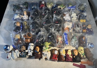 STAR WARS BURGER KING TOY LOT   40+ PIECES   8 DARTH VADERS   R2-D2, YODA, BOBA