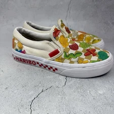 Vans X Haribo Kids Girls Gummy Bears Slip on Shoes Unisex Size 2Y