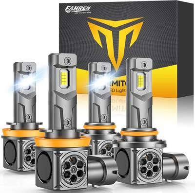 #ad FAHREN H11 H89005 Ultra White Brightest LED Light Bulb 180000LM Hi Low Fog Beam $87.99