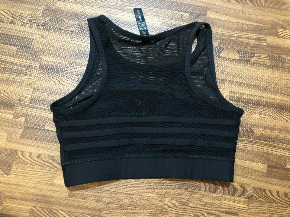 Top corto 90’Degree by Reflex para mujer negro elástico Active Wear talla XS Foto 2 de 4