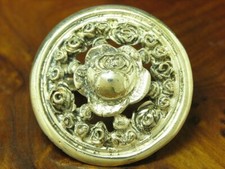 925 Sterling Silber Serviettenring / floral / Echtsilber / &Oslash; 33,2mm / 11,9g