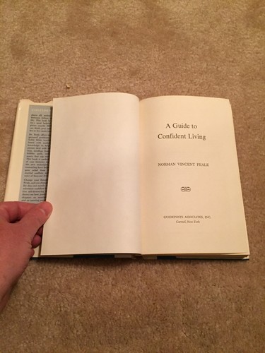A GUIDE TO CONFIDENT LIVING By Norman Vincent Peale; Hard w D/J; Guideposts Ed. - Picture 5 of 12