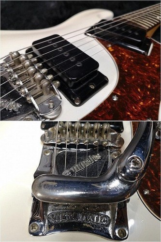 Morales ZES-300 Mosrite Type Japan Vintage Electric Guitar White G1G22652 60s - Picture 9 of 12