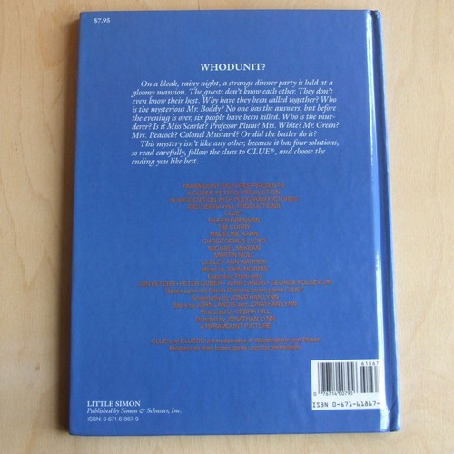 Clue: The Storybook (Little Simon 1985 hardback) Ann Matthews alternate endings - Imagen 2 de 13