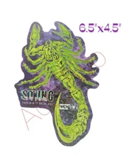 Vintage 1999 STING Green Scorpion WCW NWO Wrestling 6.5”x4.5” Sticker NEW 90’s