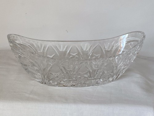 Vintage Kristall Cranberry/Relish Schale mit Davidstern - Bild 11 von 12