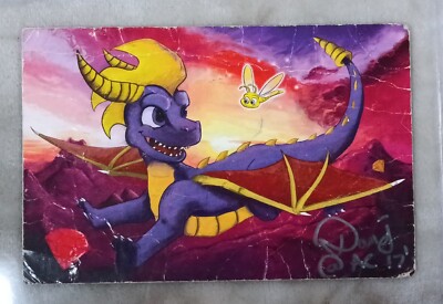 Patreon Dragon Post Card Signed by Daniela Grillo Returning Home 2017