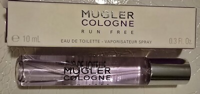 Thierry Mugler Cologne RUN FREE Eau De Toilette Spray Men 10ml New Travel Size 