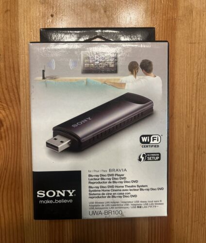 Adaptateur LAN sans fil USB Sony UWA-BR100 pour BRAVIA TV Wi-Fi Blu-ray avec boîte NEUF - Photo 1/5