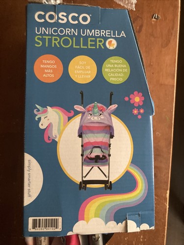 Lightweight Umbrella Stroller Child Up To 40lbs Unicorn Adjustable Shade Canopy - Picture 2 of 5