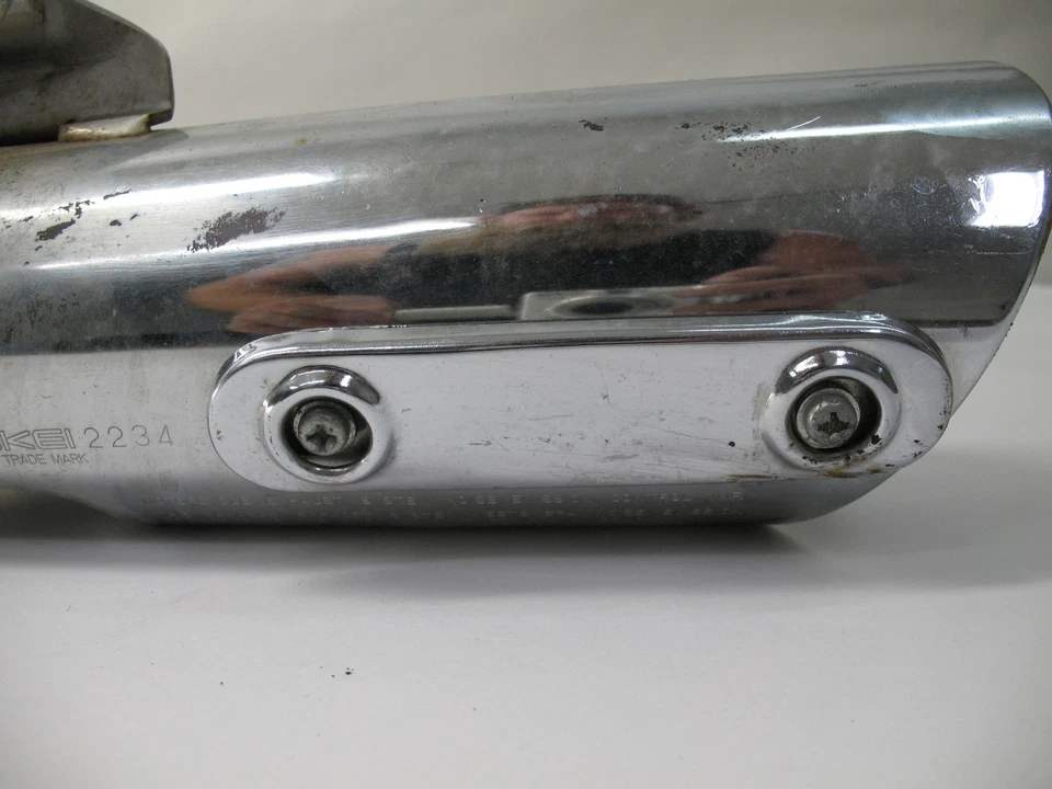 1985 KAWASAKI 454 LTD EN450 EN 450 LEFT EXHAUST MUFFLER 18002-1569 - Image 2 of 4