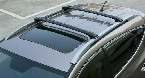 Fits for Holden Equinox 2018-2021 Crossbar Roof Rack Rails Rack Bars Black - Picture 6 of 6