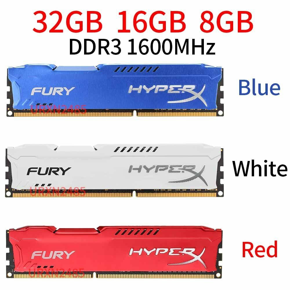 Pisoteando Afirmar filósofo HyperX FURY 32GB 16GB 8G DDR3 1600MHz PC3-12800 Memory DIMM Memory 3 Color LOT | eBay Pisoteando Afirmar filósofo HyperX FURY 32GB 16GB 8G DDR3 1600MHz PC3-12800 Memory DIMM Memory 3 Color LOT | eBay