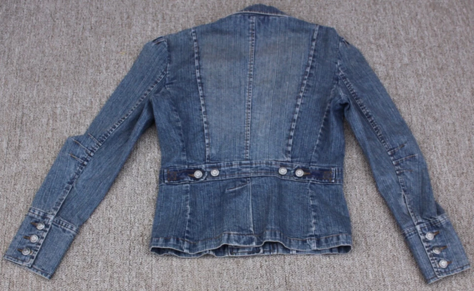 CHAQUETA VAQUERA NIKKLES DENIM MUJER/NIÑA - Talla M. ETIQUETA NO. 155i Foto 3 de 4