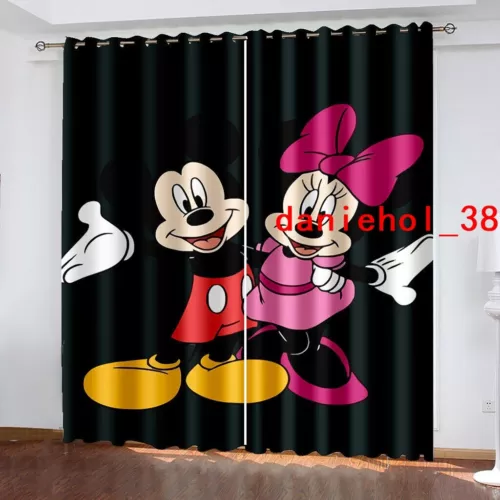 Tende oscuranti spesse per bambini Topolino e Minnie anello termico occhiello superiore - Foto 13 di 53