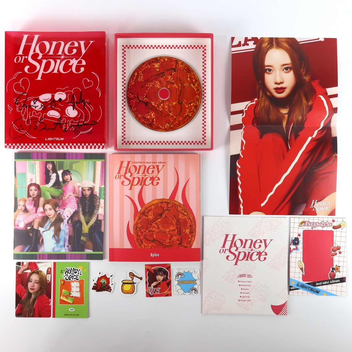 lightsum 全員サイン入りCD Lightsum - Honey Or Spice Signed Autographed CD Album Promo