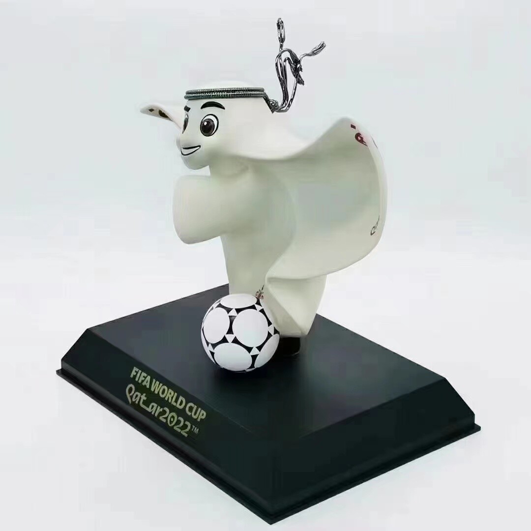 FIFA カタール ワールドカップ2022 La'eeb フィギュア FIFA World Cup Qatar 2022 Official Mascot La'eeb 3D Metal