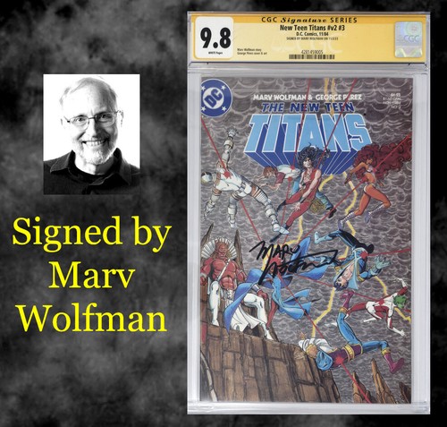 New Teen Titans v2 #3 CGC 9.8 (1984) DC Comics, Signed By Marv Wolfman! - 第 1/5 張圖片