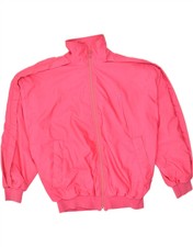 Belfe Womens Loose Fit Bomber Jacket Uk 12 Medium Pink Polyester Bm44