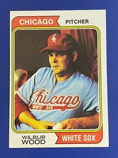 ⚾ 1974 Topps Baseball Base Card #120 Wilbur WOOD - EXMT or better ⚾