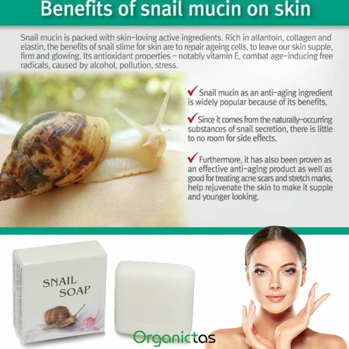 SNAIL SOAP Acne, Scars, Stretch Marks, Pigmentation, Anti-Aging, Age Spots, 30g - Picture 31 of 48